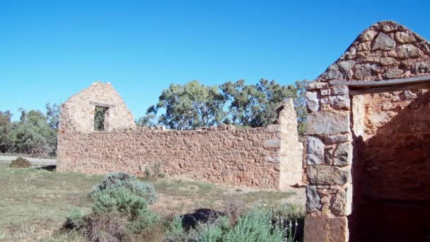 Flinders Rangers Kanyaka Homestead Ruins — Stock video