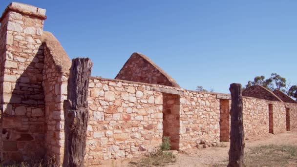 Flinders Rangers Kanyaka Homestead Ruins — Wideo stockowe