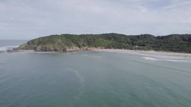 View Sea Broken Head Beach Nature Reserve Northern Rivers Region — Stok video