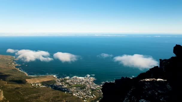 View Clouds Table Mountain Scenic Atlantic Seaboard Cape Town — ストック動画