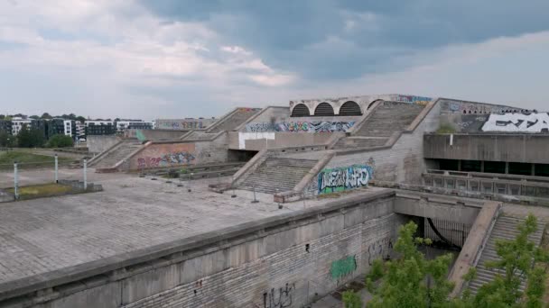 Tallinn Estonia Ascending Camera Flight Drone Aerial Bird View Lost — Vídeo de stock