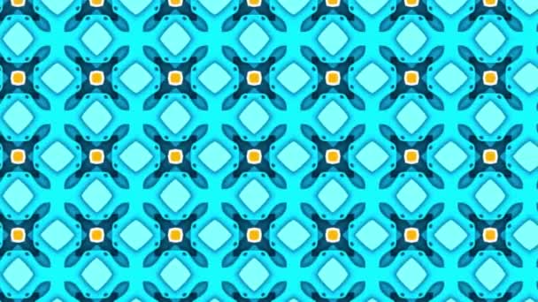 Abstract Background Animation Texture Geometric Ornamental Style Seamless Design — Stockvideo