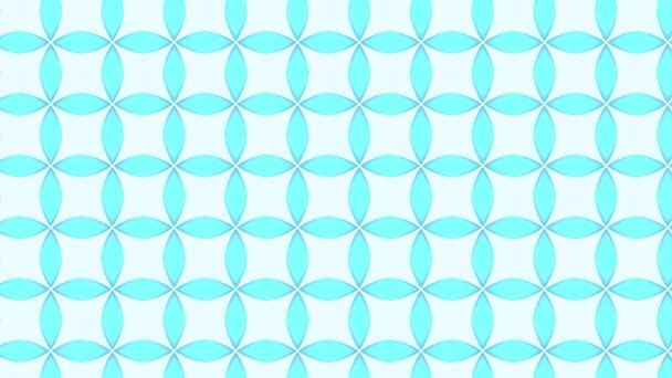 Seamless Pattern Background Sliding Blue Retro Funky Style Mid Century — Vídeo de stock