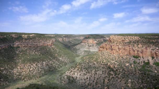 Soda Canyon Viewed Petroglyph Point Trail Mesa Verde National Park — Stock Video