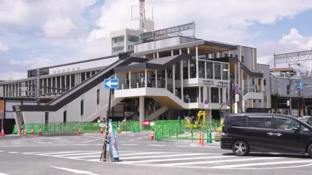 Estación Yamato Saidaiji Nara Día Después Muerte Shinzo Abe — Vídeos de Stock