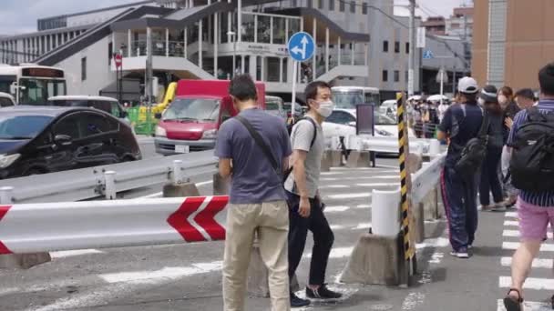 Cruzamento Rua Onde Shinzo Abe Foi Assassinado Por Arma Melhorada — Vídeo de Stock