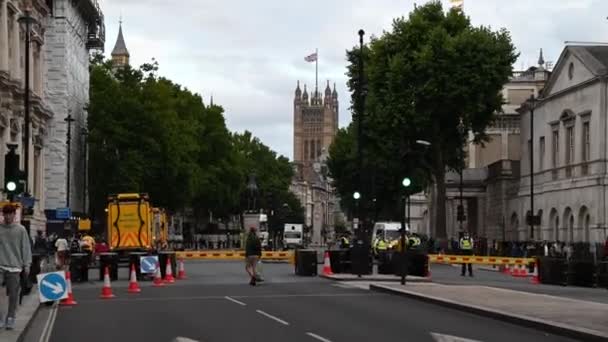 Close Look Big Ben Pride Day London United Kingdom — Stock video