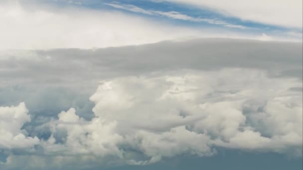 Time Lapse Beautiful Scenic Fast Moving Dramatic Dark Storm Clouds — Video