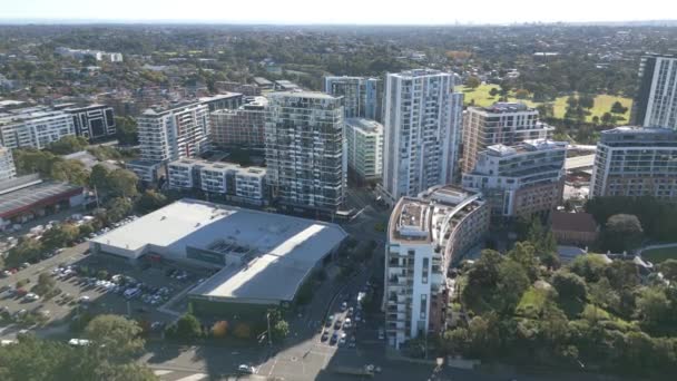 Wolli Creek Apartments Blocks Beautiful Aerial Drone View Famous Sydney — Stock Video