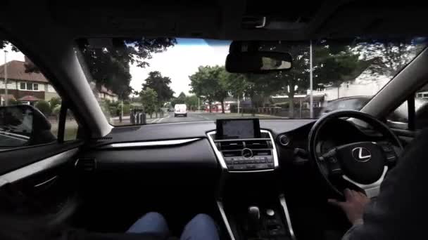 Husband Wife Driving England — ストック動画