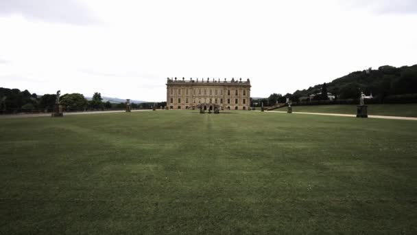 Manor Peaky Blinders Series Chatsworth House — Stockvideo