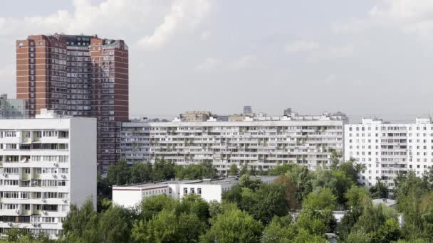 Moscow Russia Residential Housing Apartments Old Soviet Buildings Sleeping District — Video