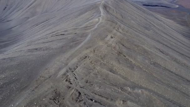 Hverfjall Hverfell Volcano Northern Iceland East Mvatn Aerial View — Vídeos de Stock