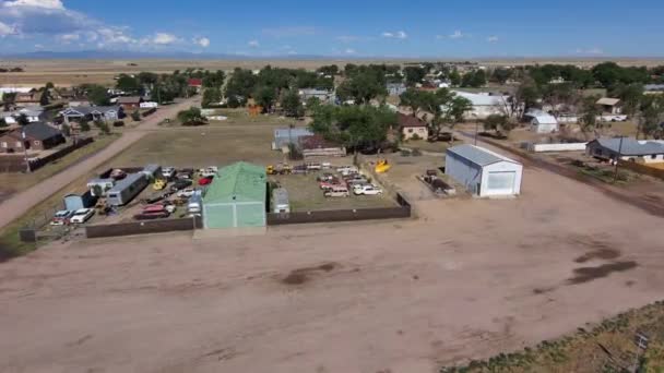 Fight Headed West Town Nunn Colorado — стокове відео