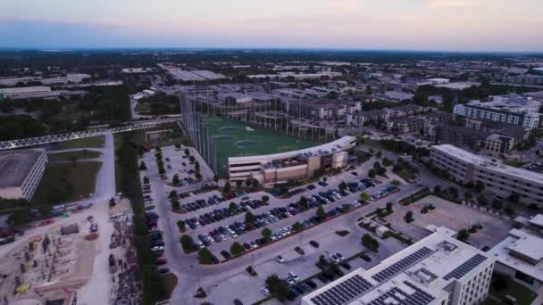 Far Drone Shot Top Golf Austin 2022 — Stockvideo