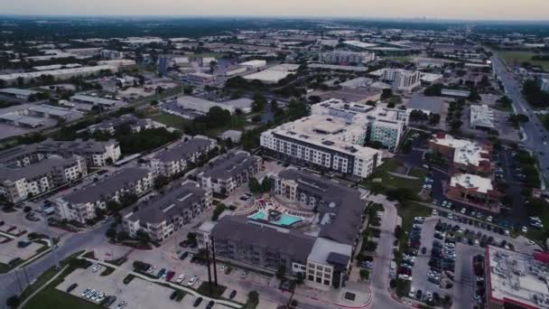 Drone Apartment Complex Domain Austin 2022 — Stock video