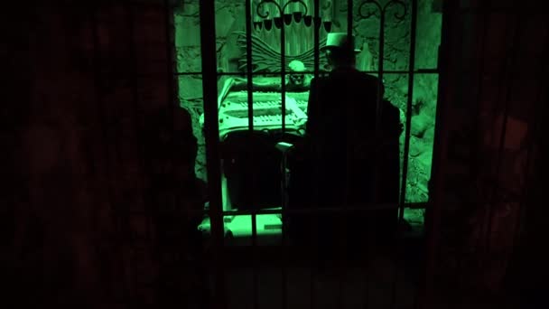 Pianist Cell Dungeon Museum — Vídeo de Stock