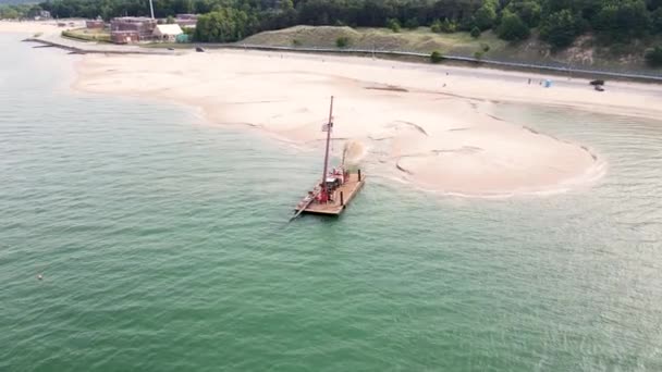 Rotation Sand Barge Summer 2022 — Wideo stockowe