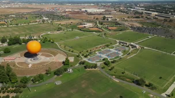 Aerial View Sports Fields Great Park Irvine California — Vídeo de Stock