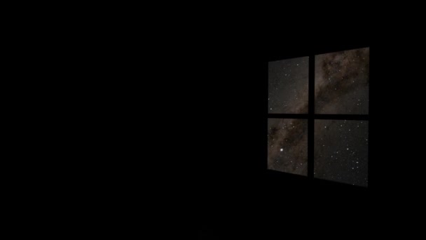 Windows Milky Way — Vídeo de Stock