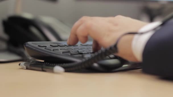 Desk Close Middle Eastern Mans Hands Typing Modern Keyboard — Stok Video