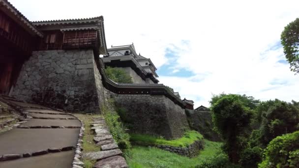 Beauty Matsuyama Castle — Stockvideo