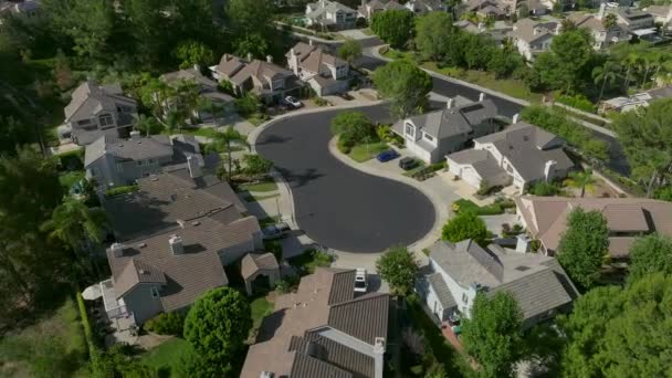 Aerial View Houses Cut Sac Southern California — Vídeo de Stock