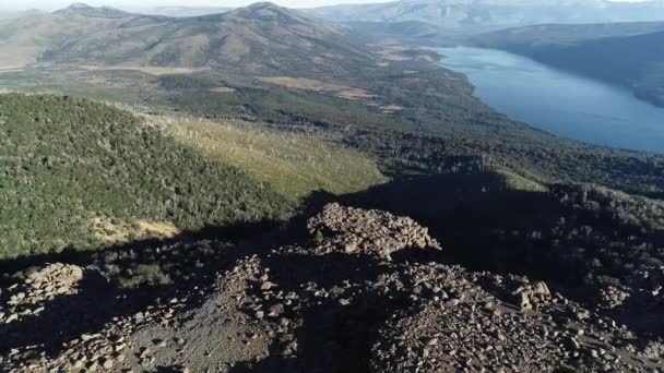 Aerial Shot Patagonia Argentina Drone Phantom Pro — Stockvideo