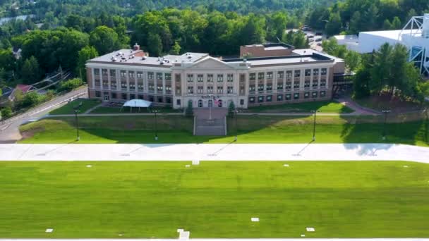 Lake Placid New York Olympic Speed Skating Oval Track Ice — Stok video