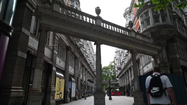 Beautiful Sicilian Avenue Central London Both Covent Garden Holborn — ストック動画