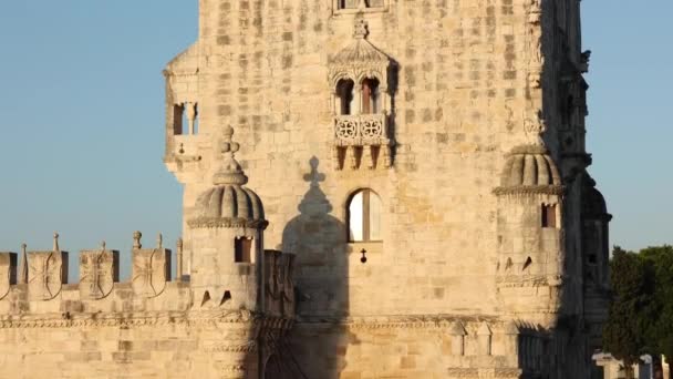 Κλείσιμο Του Torre Belm Torre Belm Είναι Ένα Οχυρωμένο Πύργο — Αρχείο Βίντεο