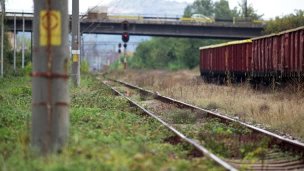 Old Town Industrial Railway Resita Romania — Wideo stockowe