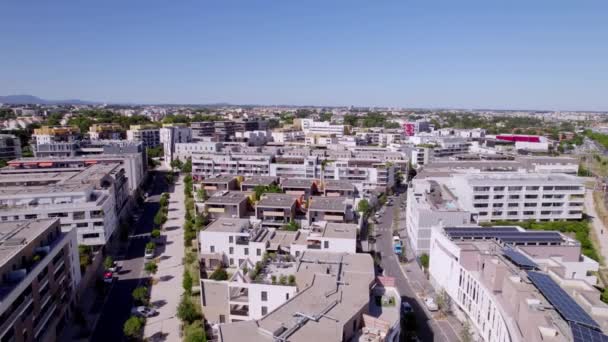 Businesses Apartments Montpellier France — Stock Video