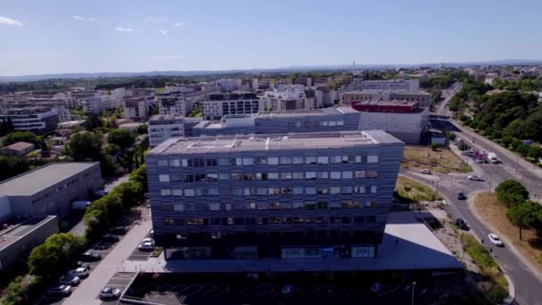 Flying Some Offices Montpellier France — Stock Video