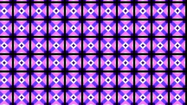 Colorful Pattern Geometric Style Made Black Background Sideward Animation Graphic — Stok video