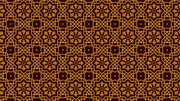 Classical Luxury Old Fashioned Damask Ornament Royal Victorian Seamless Texture — Video Stock