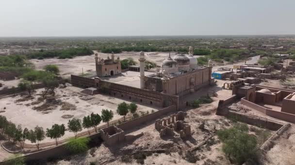 Derawar Fortress Cholistan Desert Captured Video Drone — Stok Video