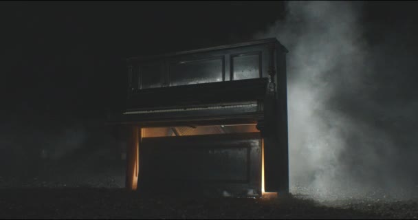 Piano Fog Slow Motion — Stockvideo