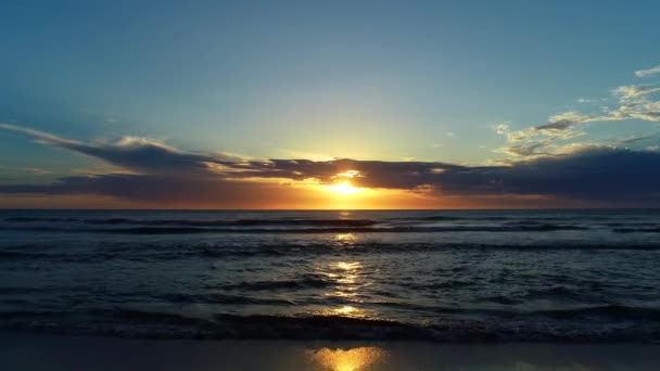 Восход Солнца Атлантическом Океане Phantom Pro — стоковое видео