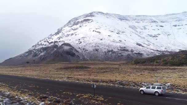 Tiro Aéreo Una Carretera Argentina Phantom Pro — Vídeos de Stock