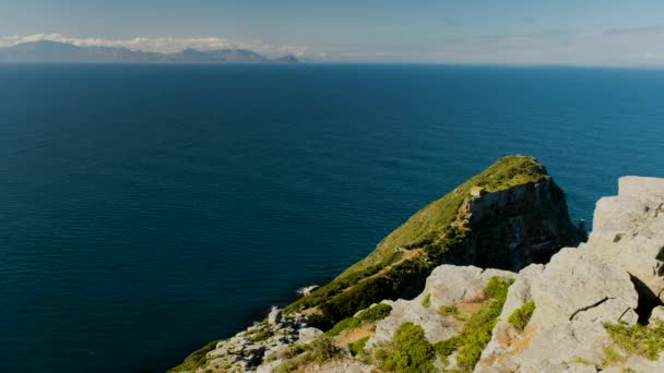 Panoramic View False Bay Spectacular Cape Point Elevated View — Stock video