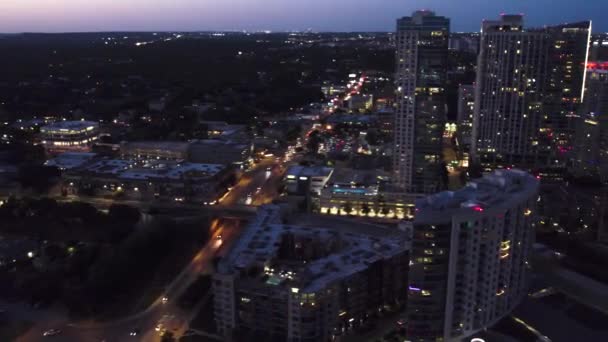 Downtown Austin Texas Skyline Drone Footage 2022 — Stock Video