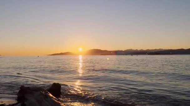 Sunset Jericho Beach Vancouver Handheld — Video