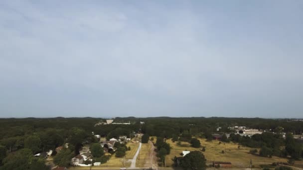 Tilting Sky Bird Eye View Rail Road Track — Vídeo de stock