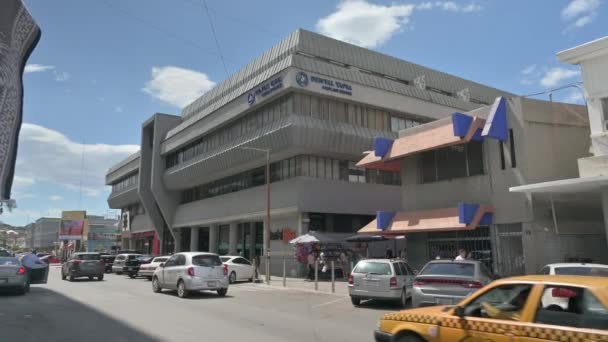 Urban Street Scene Dentist Office Building Nogales Mexico — Αρχείο Βίντεο
