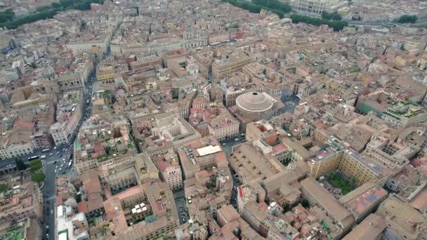 Aerial Colosseum Center Rome Italy — Vídeo de Stock
