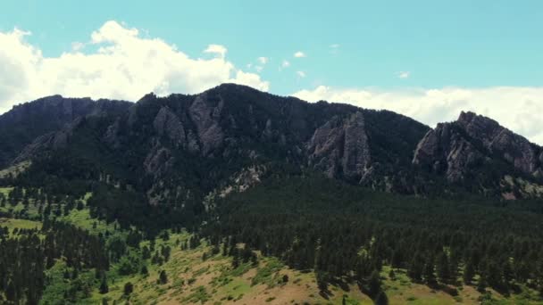 Idyllic Aerial Rocky Mountains Colorado Usa Revealing Drone Shot — Stockvideo
