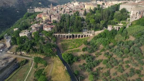 Aerial Tivoli Rome Italy — 图库视频影像