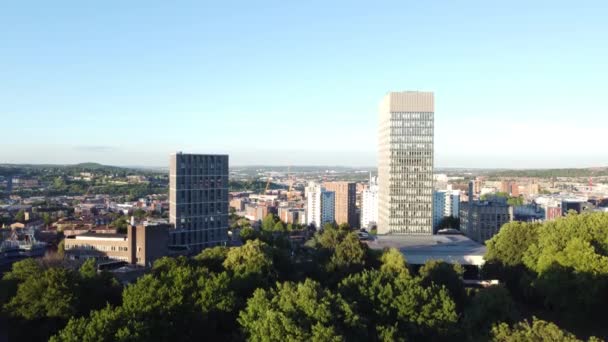 University Sheffield Arts Tower Weston Park Shot 3840X2160 Fps Professional — Video