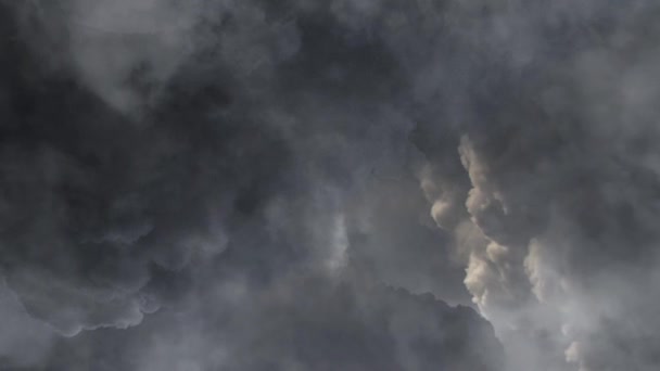 Nube Cumulonimbus Blanco Oscuro — Vídeo de stock